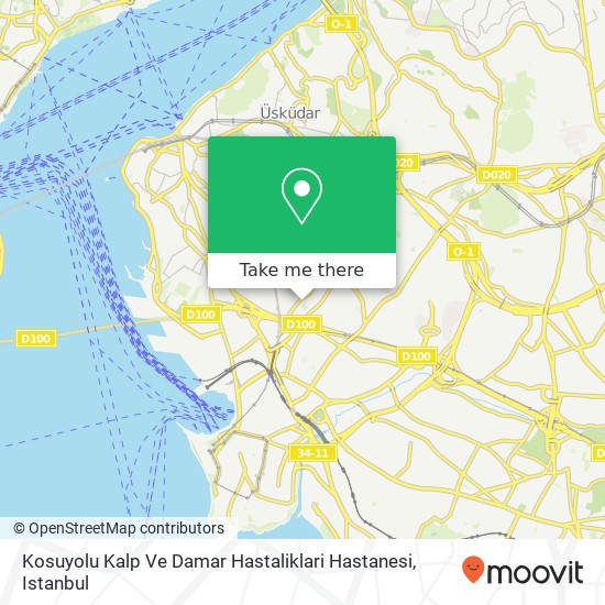 Kosuyolu Kalp Ve Damar Hastaliklari Hastanesi map