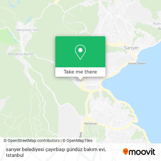 sarıyer belediyesi çayırbaşı gündüz bakım evi map