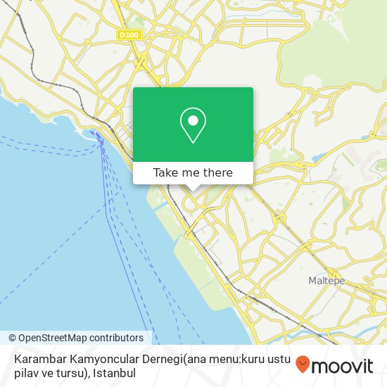 Karambar Kamyoncular Dernegi(ana menu:kuru ustu pilav ve tursu) map