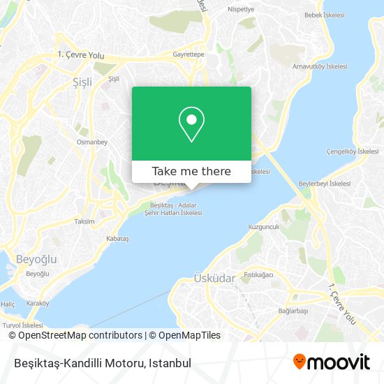 Beşiktaş-Kandilli Motoru map