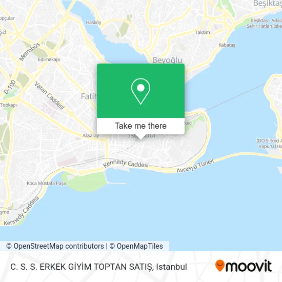 C. S. S. ERKEK GİYİM TOPTAN SATIŞ map