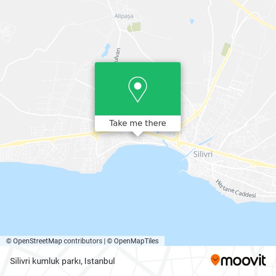 Silivri kumluk parkı map