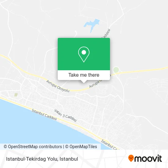 Istanbul-Tekirdag Yolu map