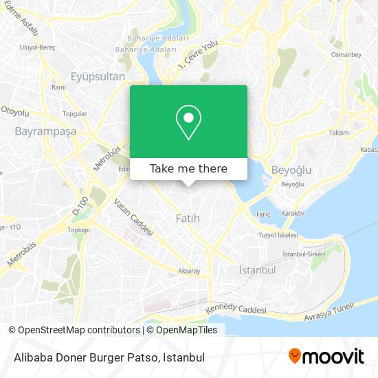 Alibaba Doner Burger Patso map