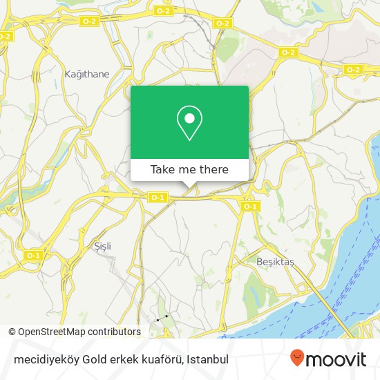 mecidiyeköy Gold erkek kuaförü map