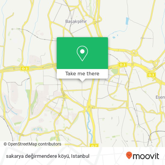 sakarya değirmendere köyü map