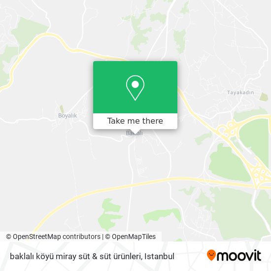 baklalı köyü miray süt & süt ürünleri map