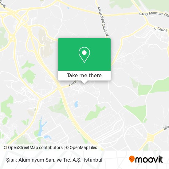 Şişik Alüminyum San. ve Tic. A.Ş. map