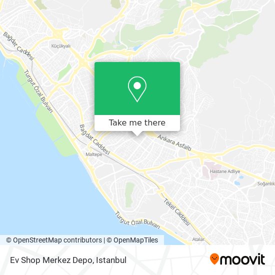 Ev Shop Merkez Depo map