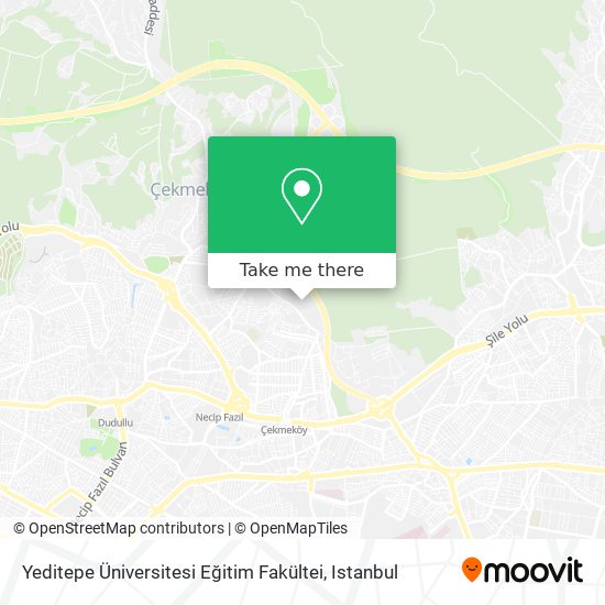 Yeditepe Üniversitesi Eğitim Fakültei map