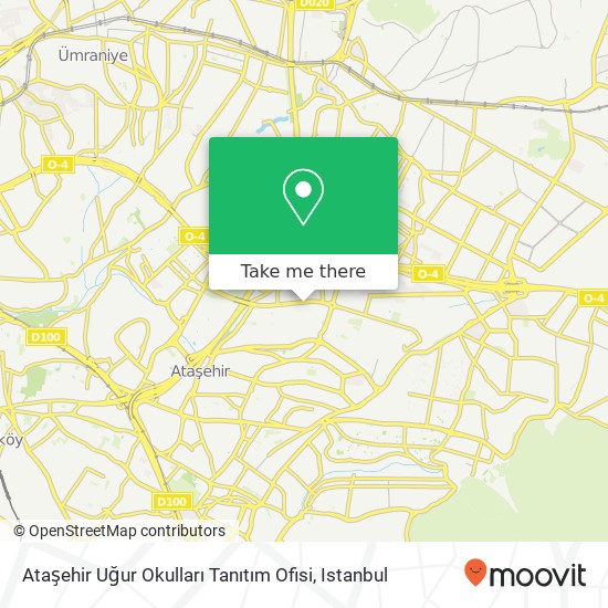 Ataşehir Uğur Okulları Tanıtım Ofisi map