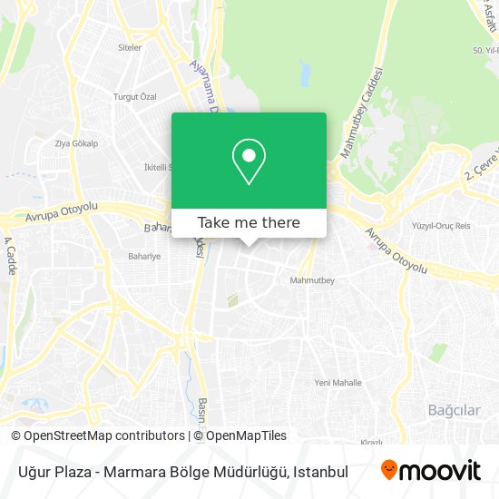 Uğur Plaza - Marmara Bölge Müdürlüğü map
