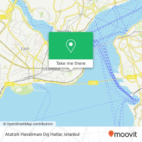 Atatürk Havalimanı Dış Hatlar map