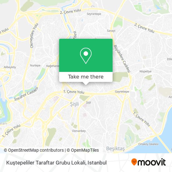 Kuştepeliler Taraftar Grubu Lokali map