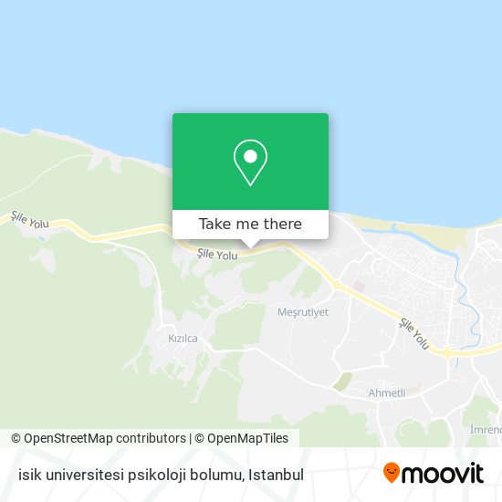 isik universitesi psikoloji bolumu map