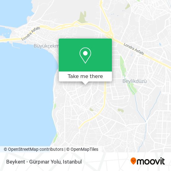 Beykent - Gürpınar Yolu map