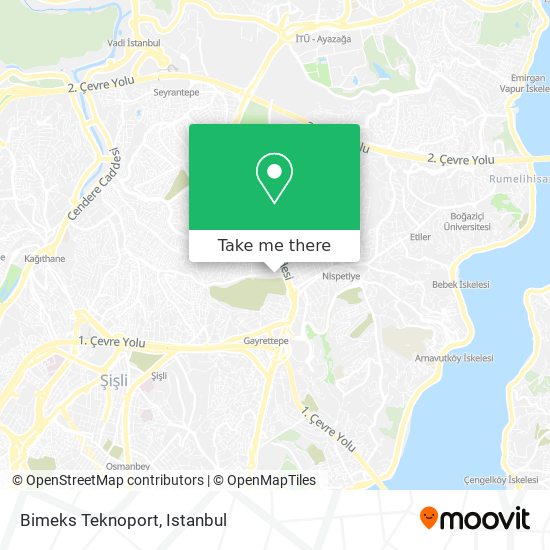 Bimeks Teknoport map