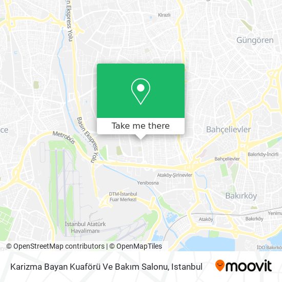 Karizma Bayan Kuaförü Ve Bakım Salonu map