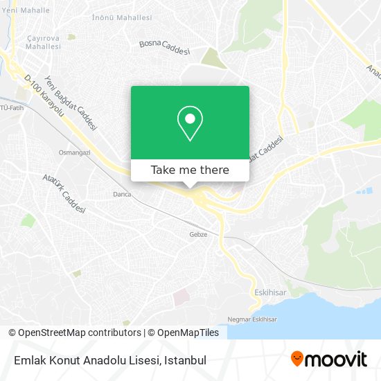 Emlak Konut Anadolu Lisesi map