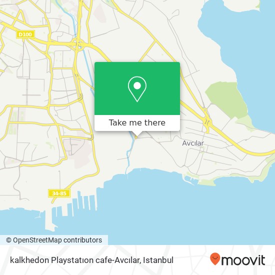 kalkhedon Playstatıon cafe-Avcılar map