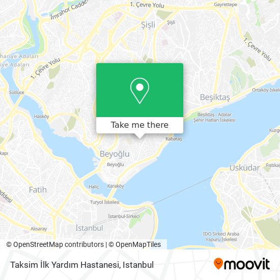 Taksim İlk Yardım Hastanesi map