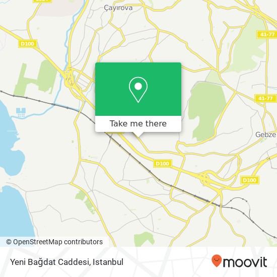 Yeni Bağdat Caddesi map