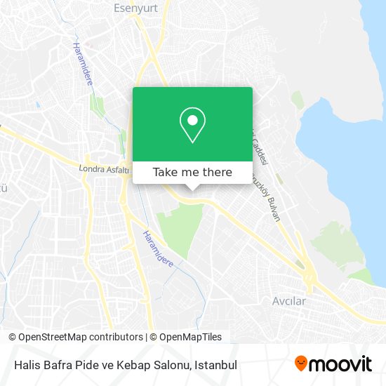 Halis Bafra Pide ve Kebap Salonu map