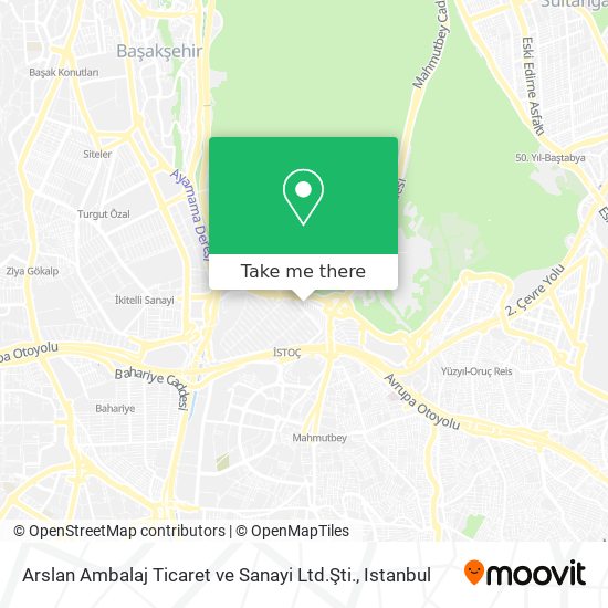 Arslan Ambalaj Ticaret ve Sanayi Ltd.Şti. map