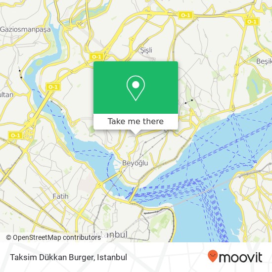 Taksim Dükkan Burger map