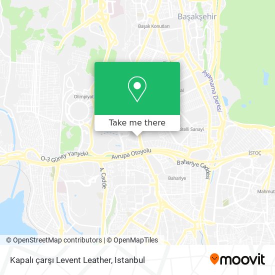 Kapalı çarşı Levent Leather map