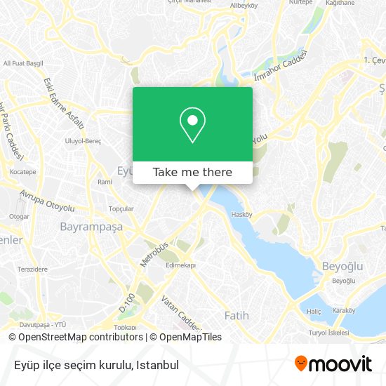 Eyüp ilçe seçim kurulu map