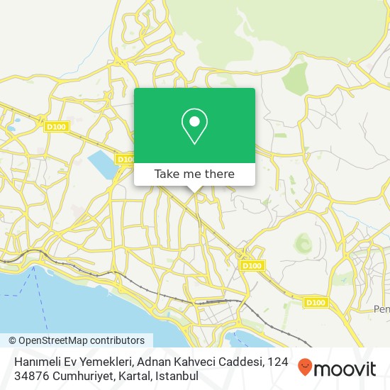 Hanımeli Ev Yemekleri, Adnan Kahveci Caddesi, 124 34876 Cumhuriyet, Kartal map