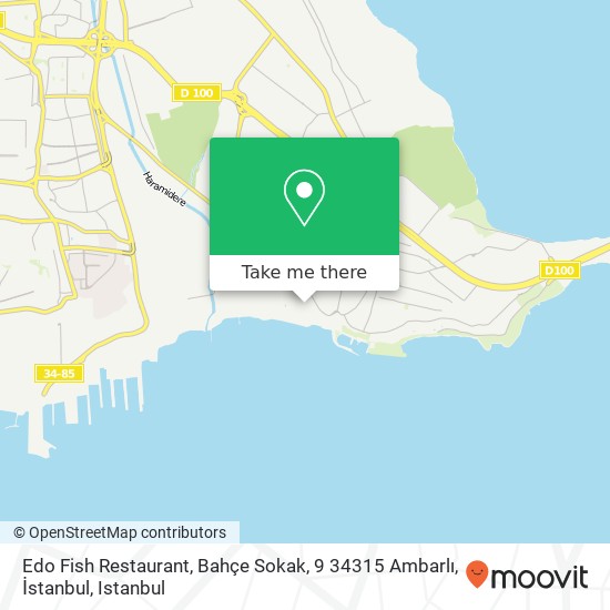 Edo Fish Restaurant, Bahçe Sokak, 9 34315 Ambarlı, İstanbul map