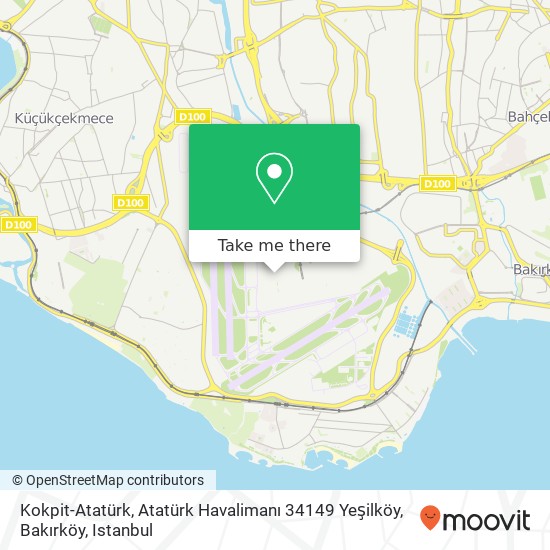 Kokpit-Atatürk, Atatürk Havalimanı 34149 Yeşilköy, Bakırköy map