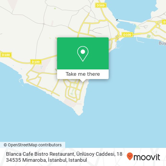 Blanca Cafe Bistro Restaurant, Ünlüsoy Caddesi, 18 34535 Mimaroba, İstanbul map