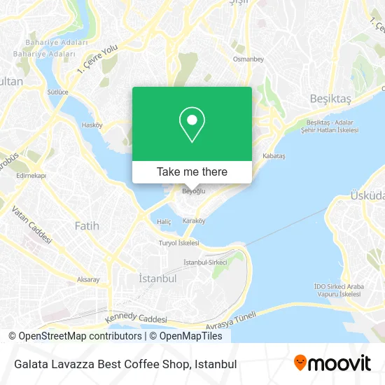 Galata Lavazza Best Coffee Shop map