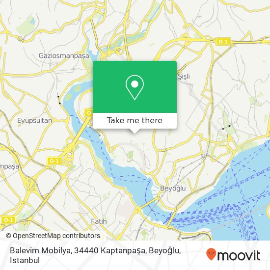 Balevim Mobilya, 34440 Kaptanpaşa, Beyoğlu map