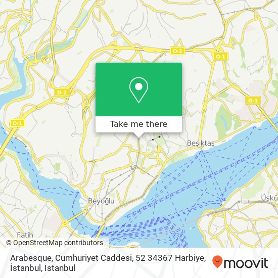 Arabesque, Cumhuriyet Caddesi, 52 34367 Harbiye, İstanbul map