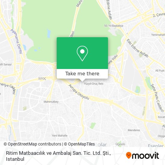 Ritim Matbaacılık ve Ambalaj San. Tic. Ltd. Şti. map
