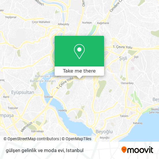 gülşen gelinlik ve moda evi map