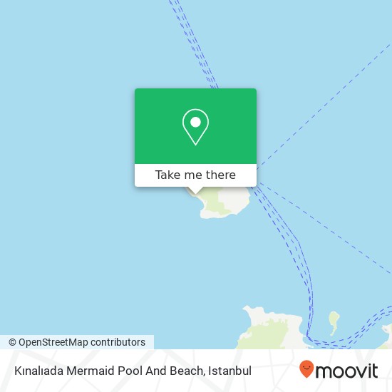 Kınalıada Mermaid Pool And Beach map