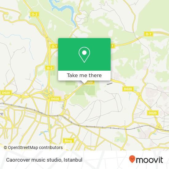 Caorcover music studio map