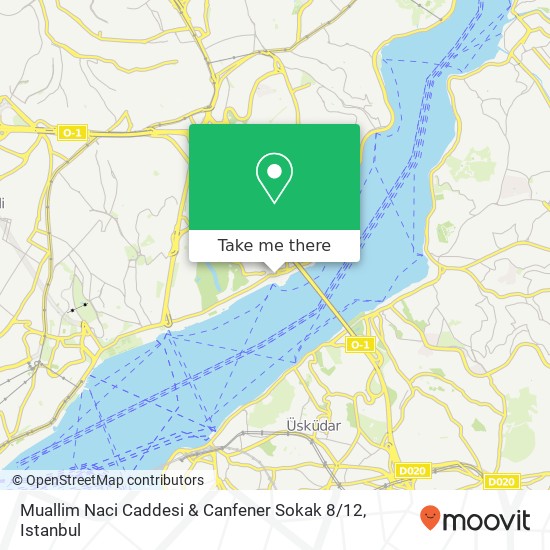 Muallim Naci Caddesi & Canfener Sokak 8 / 12 map