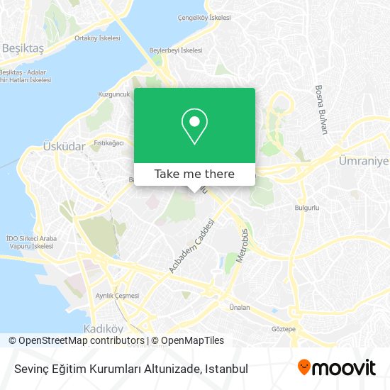 Sevinç Eğitim Kurumları Altunizade map