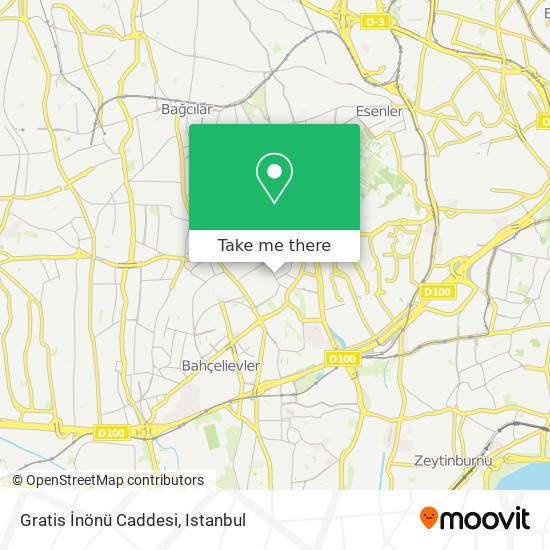 Gratis  İnönü Caddesi map