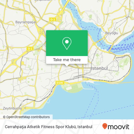 Cerrahpaşa Atketik Fitness Spor Klubü map