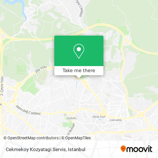 Cekmekoy Kozyatagi Servis map