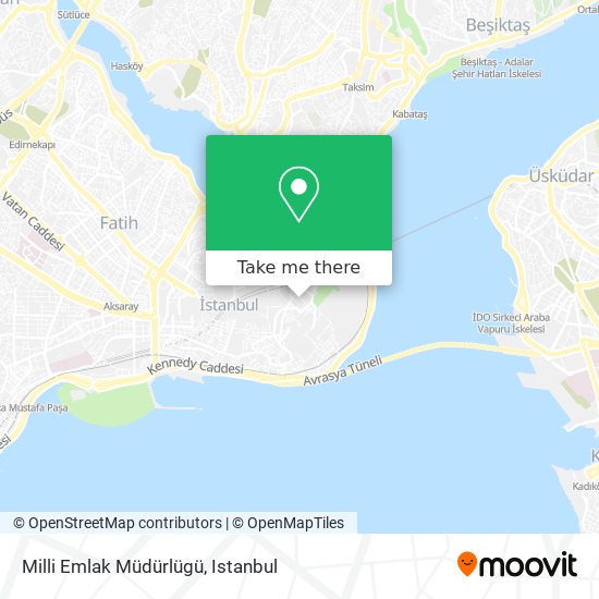 how to get to milli emlak mudurlugu in fatih by bus metro train cable car or tram