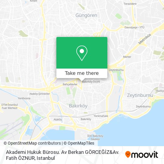 Akademi Hukuk Bürosu. Av Berkan GÖRCEĞİZ&Av. Fatih ÖZNUR map