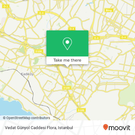 Vedat Günyol Caddesi Flora map